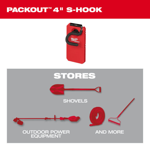 MILWAUKEE PACKOUT™ 4” S-Hook 4