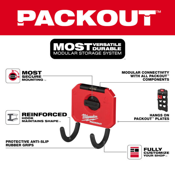 MILWAUKEE PACKOUT™ 3” Curved Hook 6