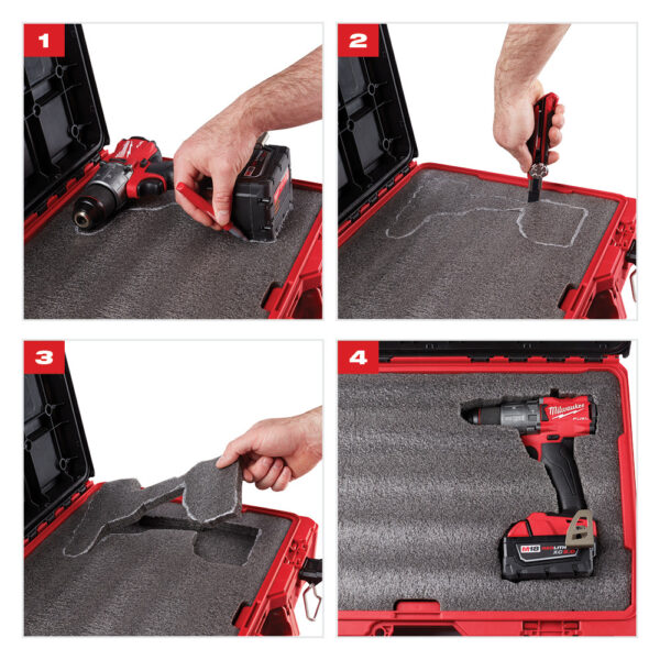 MILWAUKEE® Customizable Foam Insert for PACKOUT™ Drawer Tool Boxes 4
