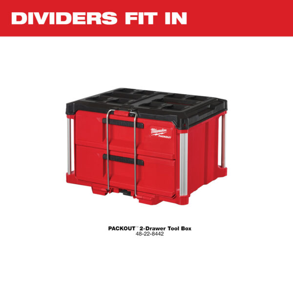 MILWAUKEE® Drawer Dividers for PACKOUT™ 2-Drawer Tool Box 3