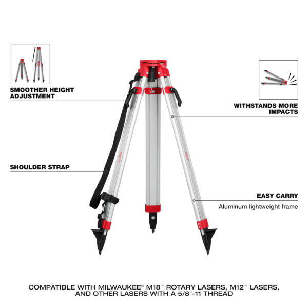 MILWAUKEE Rotary Laser Tripod - Image 3