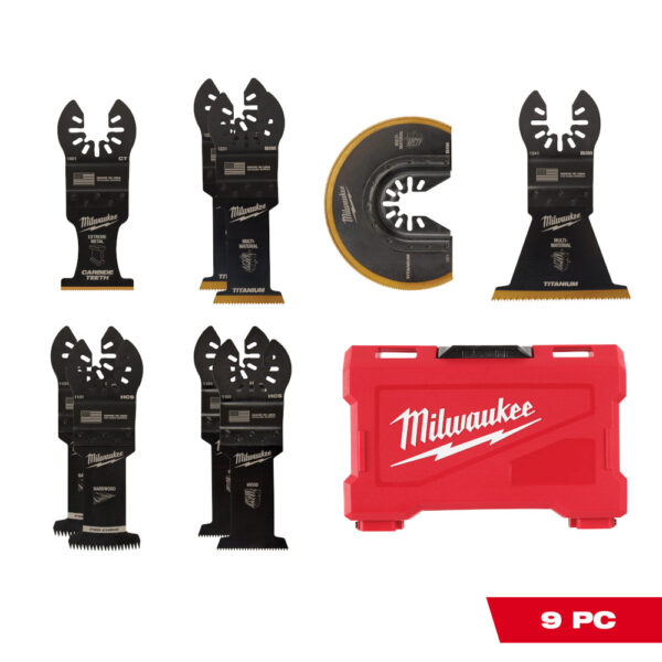 MILWAUKEE® OPEN-LOK™ 9 Piece Multi-Tool Blade Kit 1
