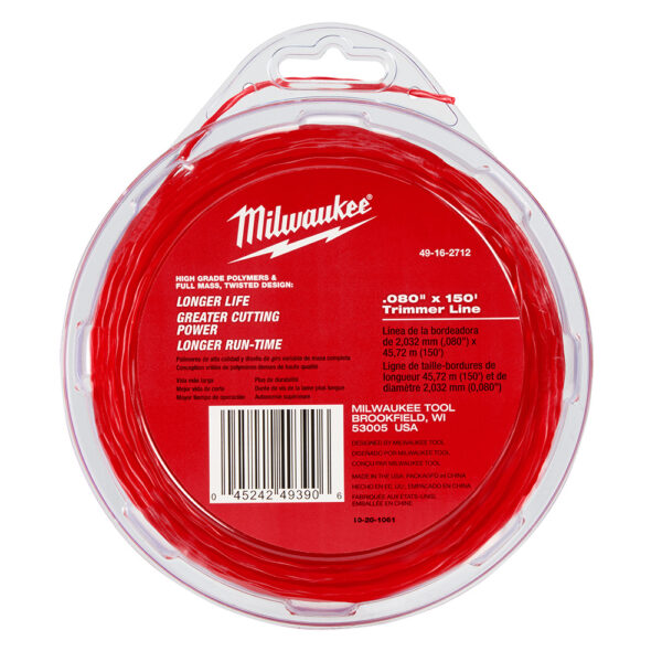 MILWAUKEE® .080" x 150' Trimmer Line 1
