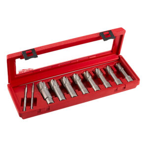 Milwaukee annular cutters in a case