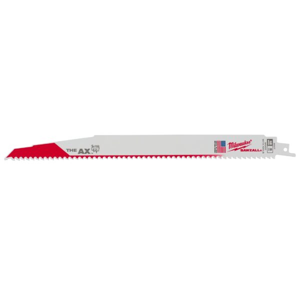 MILWAUKEE® 12&quot; SAWZALL® The AX™ Nail Embedded Wood Blade 5 TPI 1