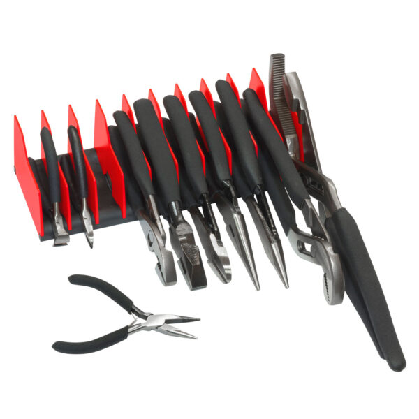 ERNST No-Slip 10 Tool Plier Organizer - Red/Black 4