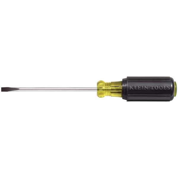 KLEIN 3/16&quot; Slotted Screwdriver 4&quot; Round Shank 1