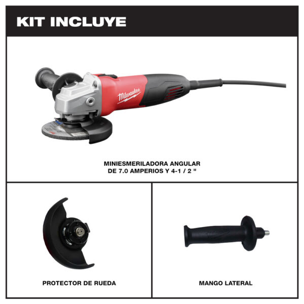 MILWAUKEE® 7.0 AMP 4-1/2&quot; Small Angle Grinder 2