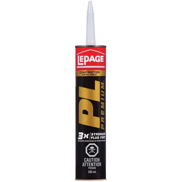 LEPAGE PL® PREMIUM® Construction Adhesive 3X Stronger 295 ml 1