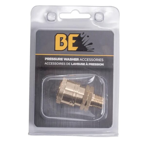 BE Pressure Washer Quick Coupler F x 1/4&quot; MPT 2