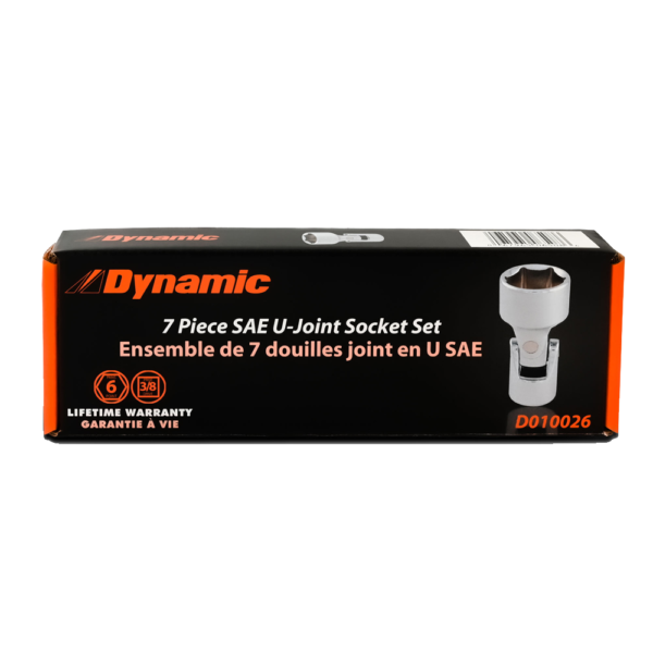 DYNAMIC Socket Set U-Joint SAE 7 Pc 4