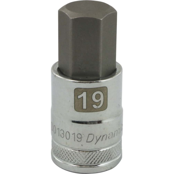 DYNAMIC Socket Hex 1/2" Drive 19 mm 1