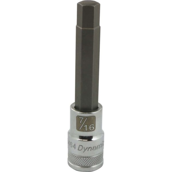 DYNAMIC Socket Long Hex 1/2" Drive 7/16" 1