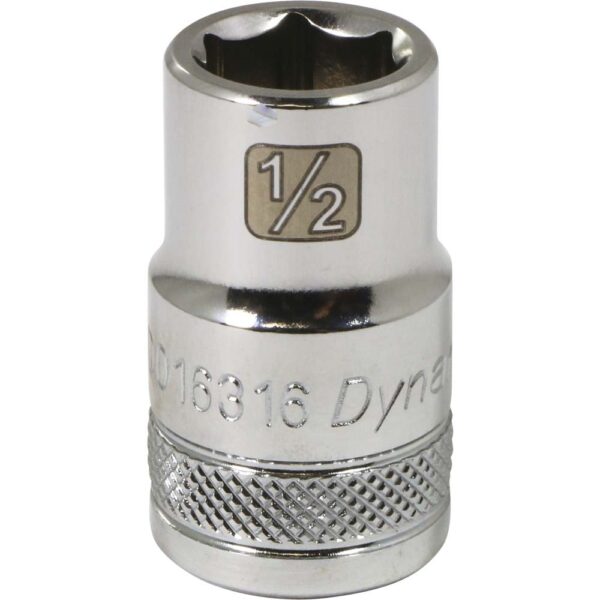 DYNAMIC Socket 6 Point 1/2" Drive 1/2" Chrome 1