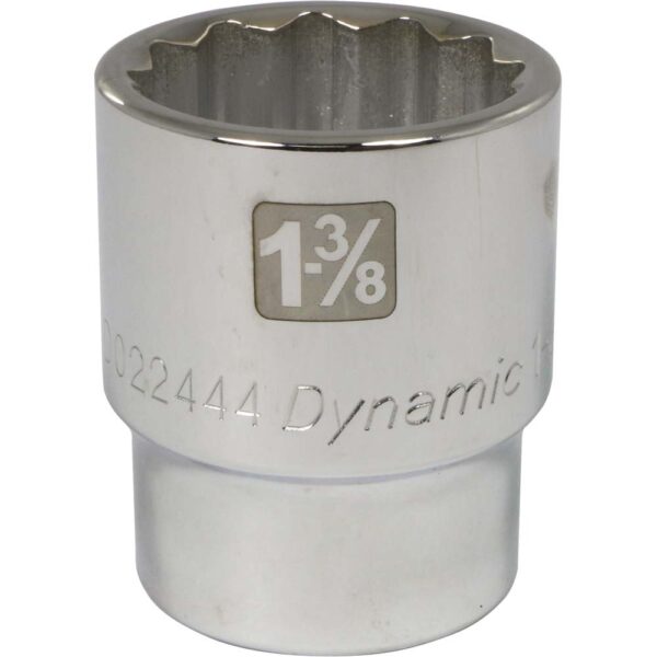 Dynamic 12 point 1-3/8” chrome socket 3/4” drive