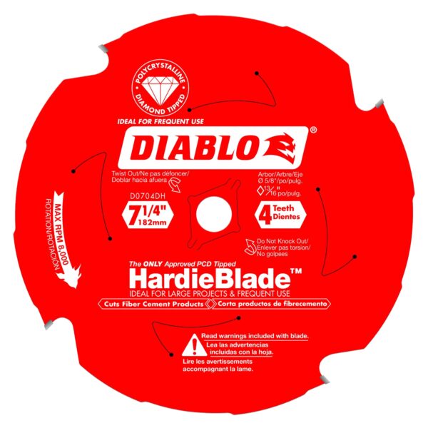DIABLO 7-1/4" Fiber Cement Blade (Hardie) 1