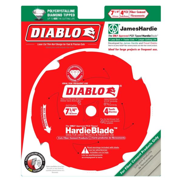 DIABLO 7-1/4" Fiber Cement Blade (Hardie) 2