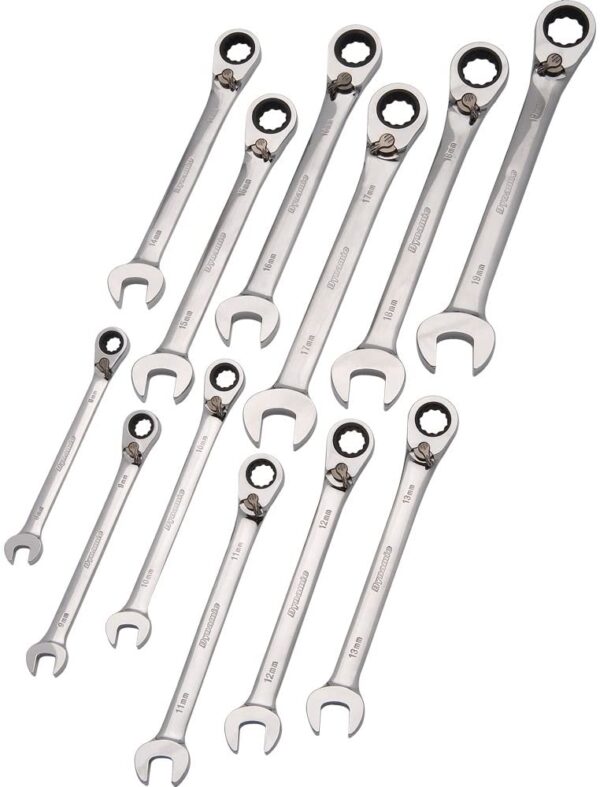 DYNAMIC Ratcheting Wrench Set Metric 12 Pc 1