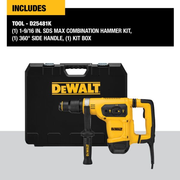DEWALT® 1-9/16&quot; SDS Max Combination Hammer Kit 4