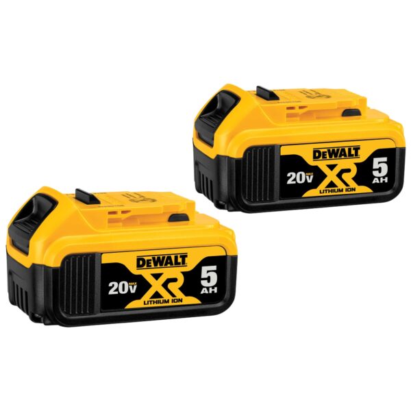 DEWALT 20V MAX* XR® 5Ah Battery (2 PK) 1