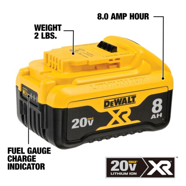 DEWALT 20V MAX* XR® 8Ah Battery 4