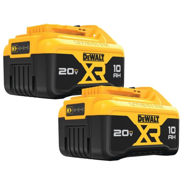 DEWALT 20V MAX* XR® 10.0Ah Lithium Ion Battery (2 PK) 2