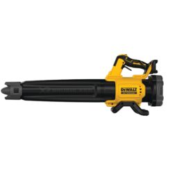 The Dewalt 20V MAX* Brushless Handheld Blower provides the ability to clear debris with an air volume of up to 450 cubic feet per minute.