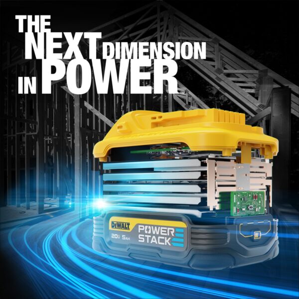 DEWALT 20V MAX* POWERSTACK™ 5.0 Ah Battery 2-Pack 3