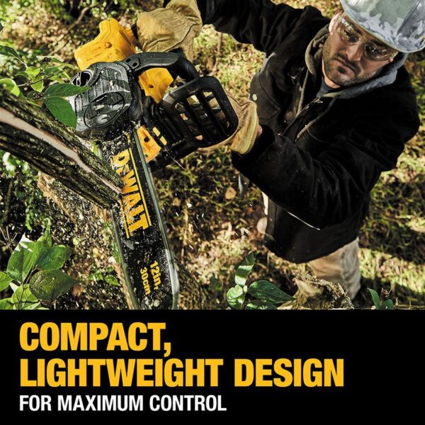 DEWALT 20V MAX* XR® Compact 12" Cordless Chainsaw (Tool Only) 5