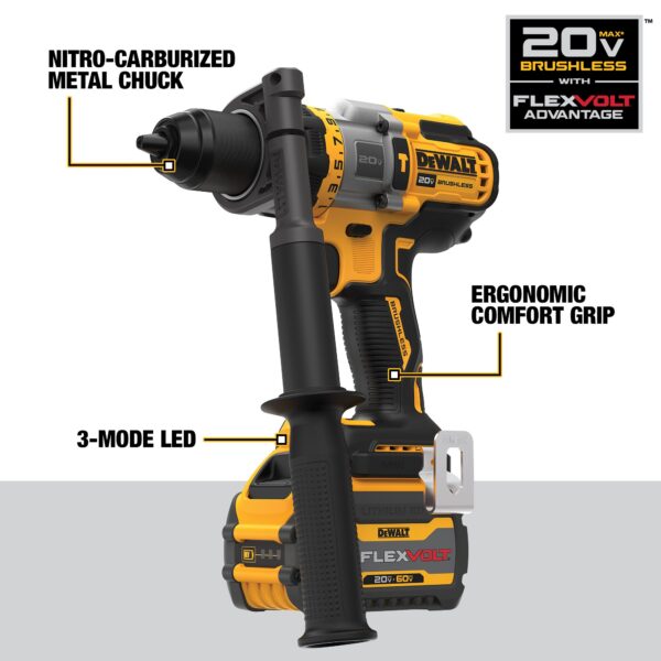 DEWALT 20V MAX* 1/2&quot; Cordless Hammer Drill/Driver w/FLEXVOLT ADVANTAGE™ Kit 3