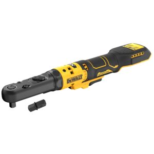 Engineered with the professional in mind, the Dewalt 20V MAX* XR® 3/8" & 1/2" Sealed Head Ratchet has the power, versatility, and durability, needed on the job.