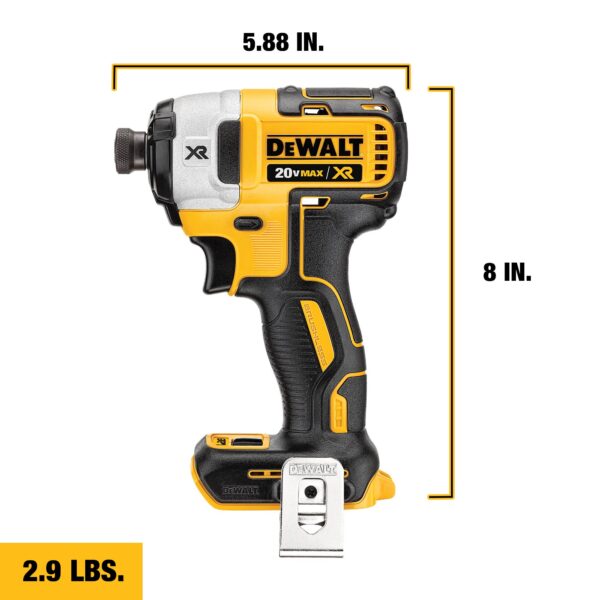 DEWALT 20V MAX* XR® 1/4&quot; 3-Speed Impact Driver (Tool Only) 2