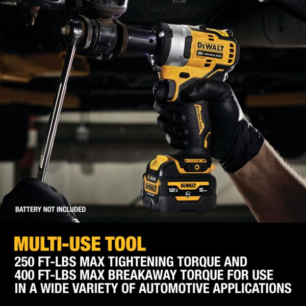 DEWALT XTREME 12V MAX* Brushless 1/2 in. Cordless Impact Wrench (Tool Only) 8