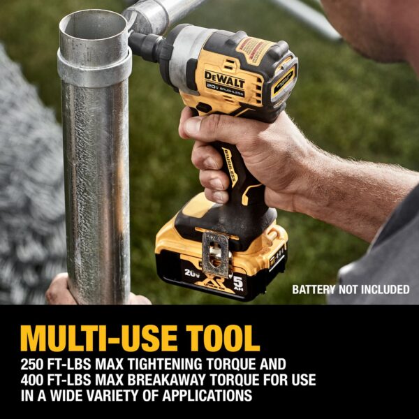 DEWALT 20V MAX* 1/2 in. Cordless Impact Wrench with Hog Ring Anvil (Tool Only) 7