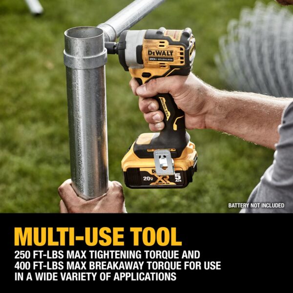 DEWALT 20V MAX* 3/8 in. Cordless Impact Wrench with Hog Ring Anvil (Tool Only) 7