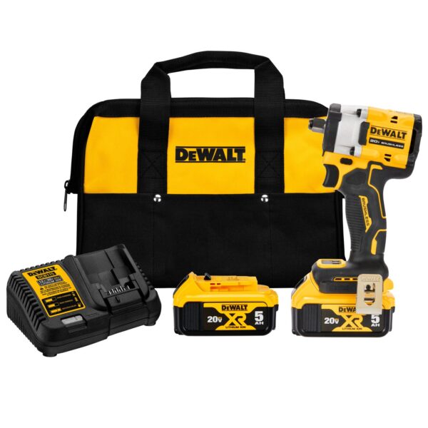 DEWALT ATOMIC 20V MAX* 1/2&quot; Cordless Impact Wrench with Hog Ring Anvil Kit 1