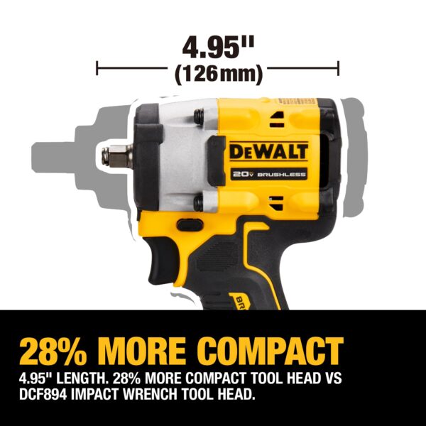 DEWALT ATOMIC 20V MAX* 3/8&quot; Cordless Impact Wrench w/Hog Ring Anvil (Tool Only) 4