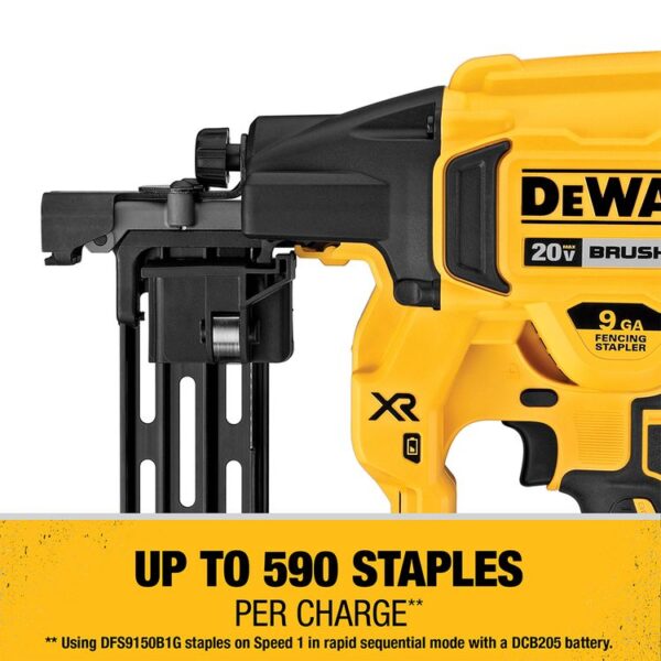 DEWALT® 20V MAX* XR 9 Gauge Cordless Fencing Stapler (Tool Only) 3