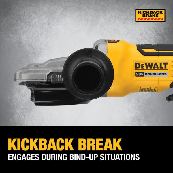 DEWALT 20V MAX* XR® 5in. Flathead Paddle Switch Small Angle Grinder (Tool Only) 5