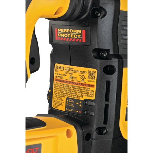 DEWALT 60V MAX* 1-3/4&quot; SDS Max Brushless Combination Rotary Hammer (Tool Only) 2