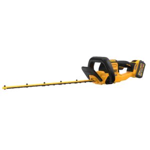 Keep your yard and garden area in top shape with this 60V MAX* 26 in. Brushless Cordless Hedge Trimmer. Quickly cut overgrowth and small branches with the Hedge Trimmer's brushless motor that delivers up to 3,400 strokes per minute. The long-lasting, 26 in. hardened steel blade was built for durability. Its blade gap of 1-1/4 in. and dual shear edges offer consistent, professional-level performance.