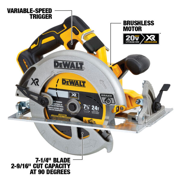 DEWALT® 20V MAX* XR® Brushless Cordless 6-Tool Combo Kit 3