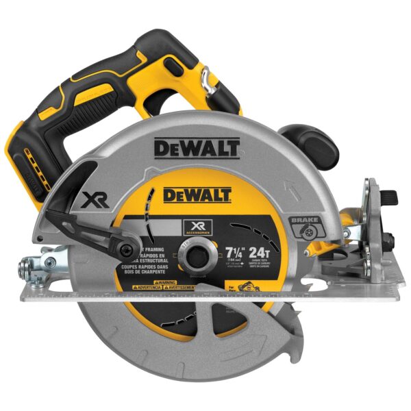 Dewalt 20V cordless 7-1/4&quot; circular saw with a blade