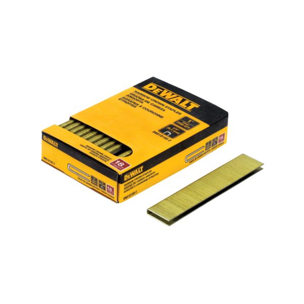 DEWALT 18 Gauge 1/4&quot; Crown 1&quot; Staples 2,500 Quantity