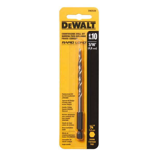 DEWALT® Countersink Bit #10 Rapid Load 3/16&quot; 2