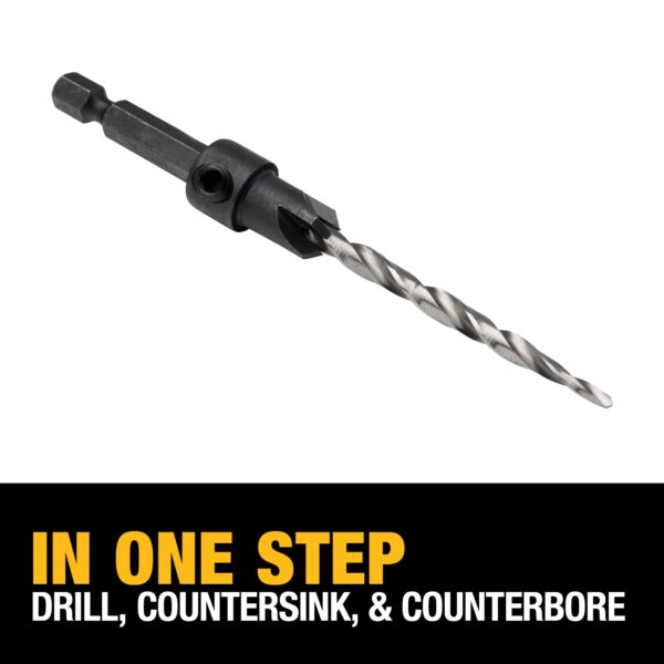 DEWALT #10 Countersink with 3/16" Drill Bit 4