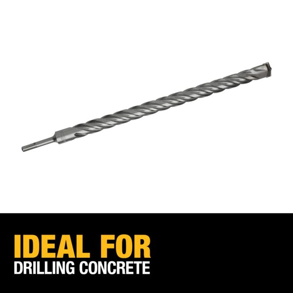 DEWALT Concrete Drill Bit 1-1/8&quot; x 18&quot; OAL, SDS Plus 3