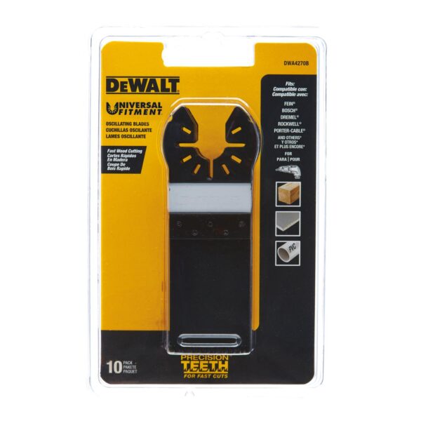 DEWALT Oscillating Wood w/ Nails 1-1/4" Blade - 10 Pack 1