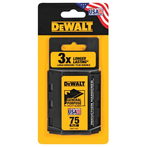 DEWALT Heavy Duty Utility Blades 75 Pack 1