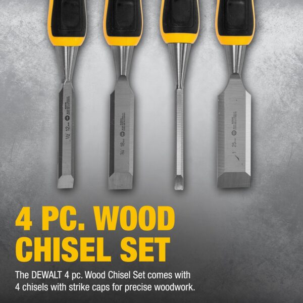 DEWALT 4 pc Wood Chisel Set 4